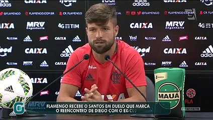 Flamengo recebe o Santos em duelo que marca o reencontro de Diego com o ex-clube