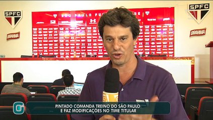 Pintado comanda treino do São Paulo e faz modificações no time titular