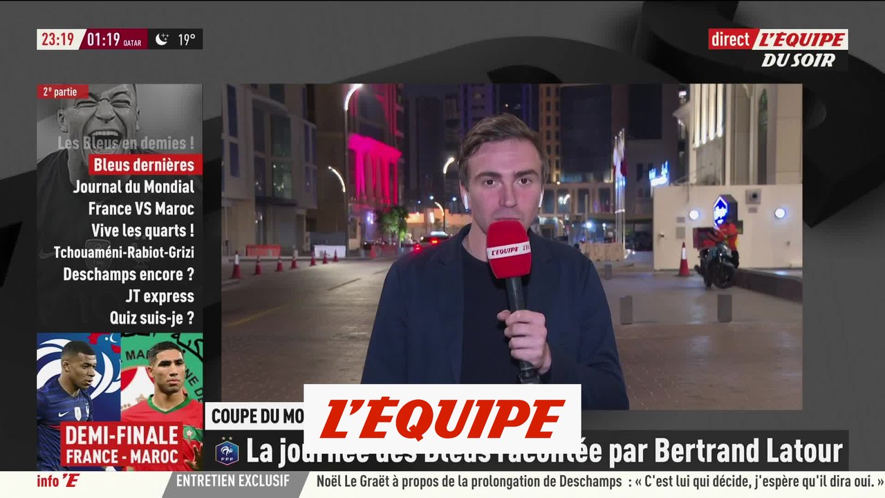 Séance légère pour les Bleus au lendemain de la victoire face à l'Angleterre - Foot - CM 2022