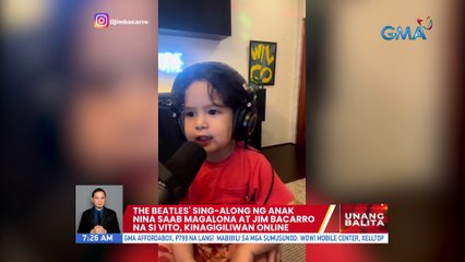 The Beatles 'sing-along' ng anak nina Saab Magalona at Jim Bacarro na si Vito, kinagigiliwan online | UB