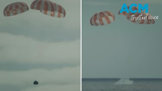 NASA's Artemis I moon mission splashes down in the Pacific Ocean