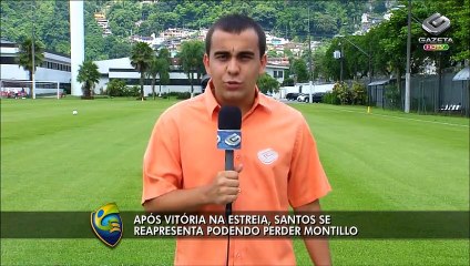 Após vitória na estreia, Santos se reapresenta podendo perder Montillo