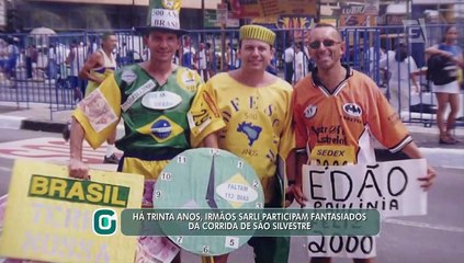 Há trinta anos, irmãos Sarli participam fantasiados da Corrida de São Silvestre