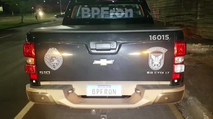 BPFron realiza fiscalização a ônibus que chegavam a Cascavel