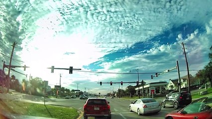 Footage of Driver Crashing into Firework Store Starting Fire