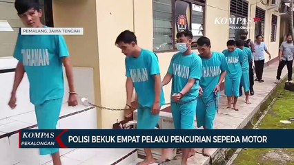 Polisi Bekuk Empat Pelaku Pencurian Sepeda Motor