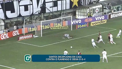 Santos decepciona em casa contra o Flamengo e deixa o G-4