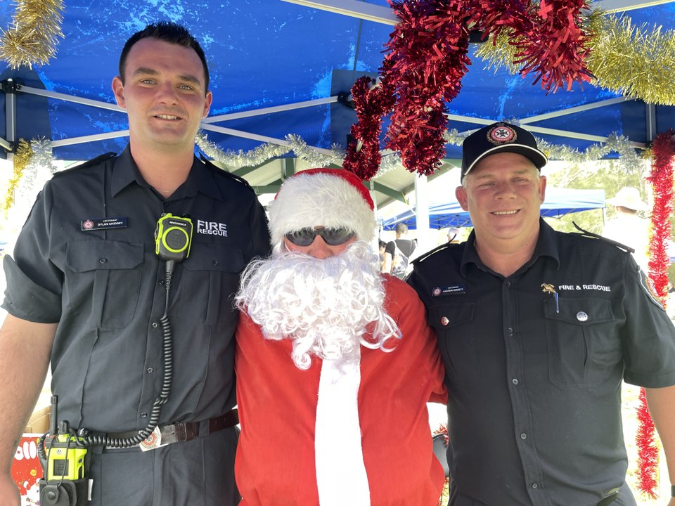 Santa on a fire truck, December 12, 2022, Beaudesert Times