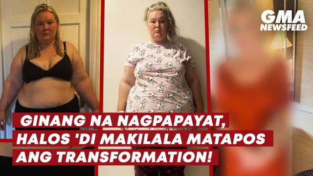 Ginang na nagpapayat, halos 'di makilala matapos ang transformation! | GMA News Feed