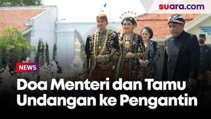 Doa Menteri dan Tamu Undangan Tasyakuran Kaesang-Erina di Pura Mangkunegaran