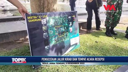 PANGLIMA TNI CEK PENGAMANAN PERNIKAHAN PUTRA PRESIDEN