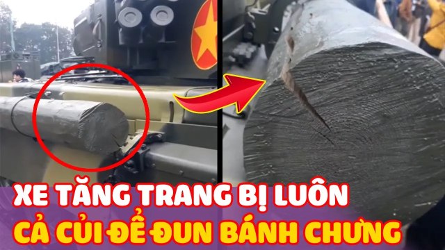 Xôn xao clip về chiếc 'XE TĂNG T90 của Việt Nam thiết kế có luôn CỦI để đun bánh chưng.