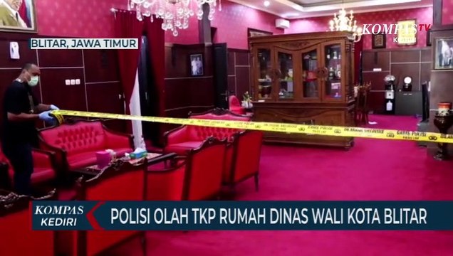 Usai Perampokan, Polisi Olah TKP Rumah Dinas Wali Kota Blitar