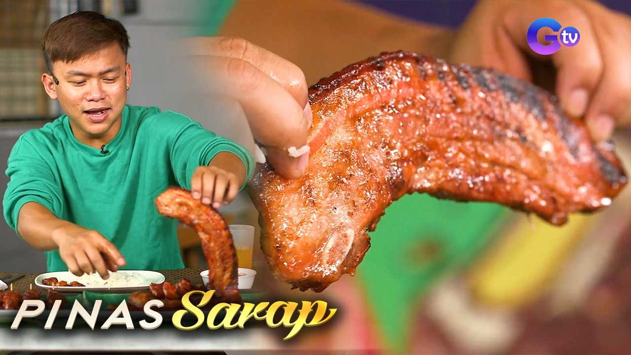 Buboy Villar, titikman ang inihaw na liempo with banana ketchup! | Pinas Sarap