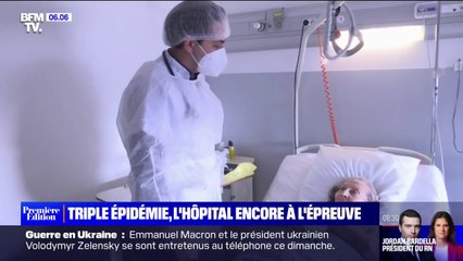 下载视频: L'hôpital de la Timone à Marseille sous tension face à la triple épidémie de Covid-19, bronchiolite et grippe