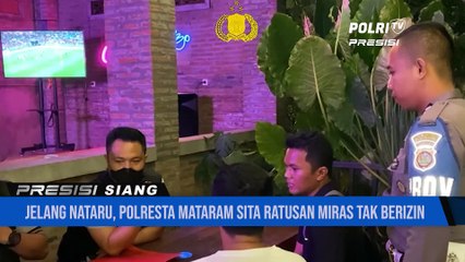 Ratusan Minol Diduga Tanpa Ijin di Pub and Cafe Diamankan Polresta Mataram Jelang Nataru 2023