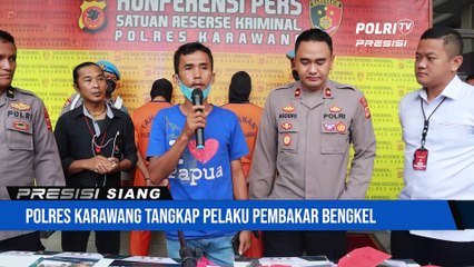 Polres Karawang Tangkap Pelaku Pembakar Bengkel