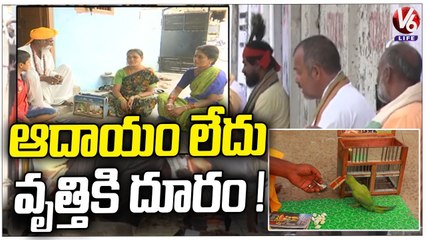 Parrot Astrologers Suffering With Financial Problems _ Chilaka Jyothisham  _ V6 Life