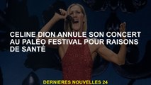 Céline Dion annule son concert au Paléo Festival pour des raisons de santé