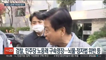 검찰, '뇌물·불법 정치자금' 노웅래 구속영장 청구