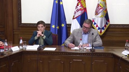 Serbian President Vucic pledges to ensure peace amid simmering ethnic tensions in Kosovo