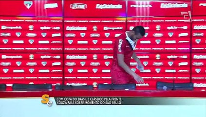 Visando Copa do Brasil e clássico, Souza fala sobre momento do SPFC