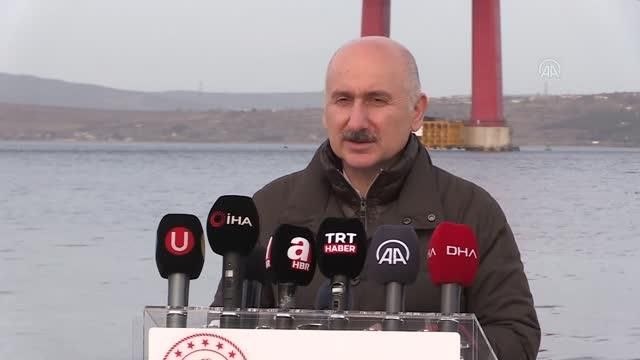 Ulaştırma ve Altyapı Bakanı Karaismailoğlu 1915 Çanakkale Köprüsü'ne ilişkin açıklama yaptı Açıklaması