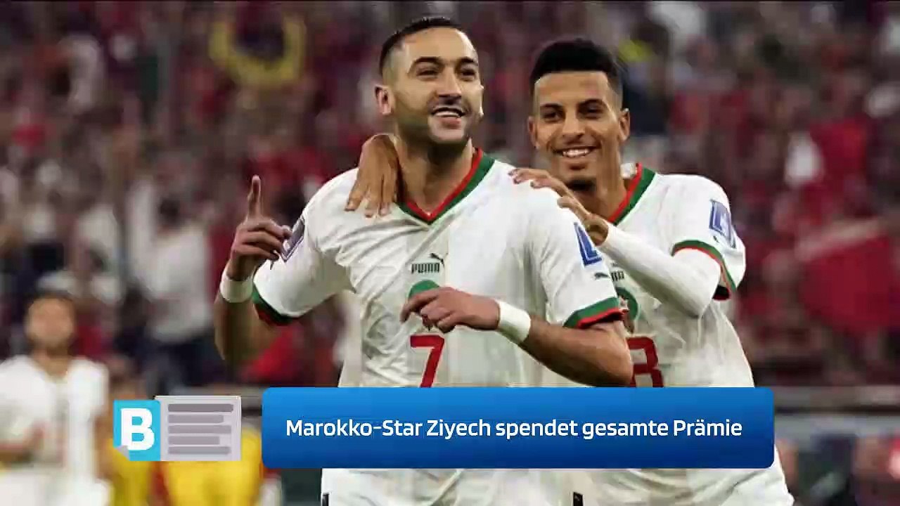 Marokko-Star Ziyech spendet gesamte Prämie