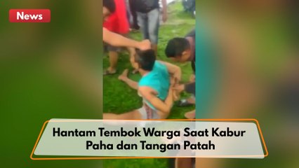 Pelaku Curanmor Hantam Tembok Warga Saat Kabur, Paha dan Tangan Patah