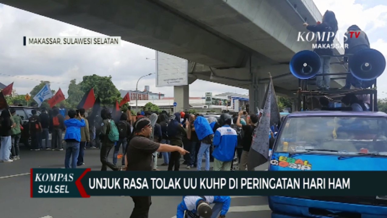 Unjuk Rasa Tolak UU KUHP Diperingatan Hari HAM