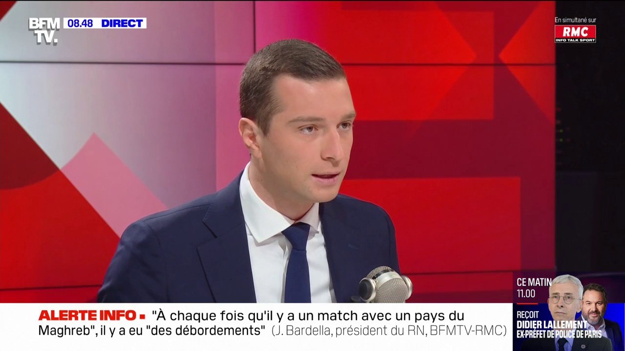 Jordan Bardella: "La carte de l'immigration est exactement la carte de l'insécurité et de la violence dans notre pays"