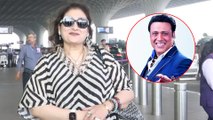 Govinda's Wife Sunita Ahuja In Stylish Avtar At Airport