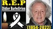  Une nouvelle choc... Le célèbre artiste Didier Barbelivien est décédé à l'âge de 68 ans.