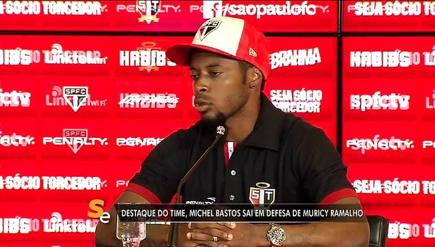 Destaque do São Paulo, Michel Bastos sai em defesa de Muricy
