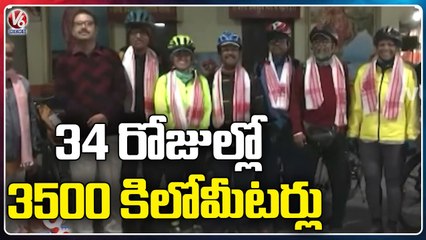 Group Of Senior Cyclist Covers 3500 Kms In 34 Days _ Assam _ V6 News (1)