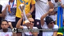 Já crescido, “Bebê da Fiel” acompanha vitória corintiana no Pacaembu