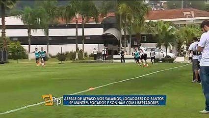 Com salários atrasados, Santos mantém foco na Libertadores