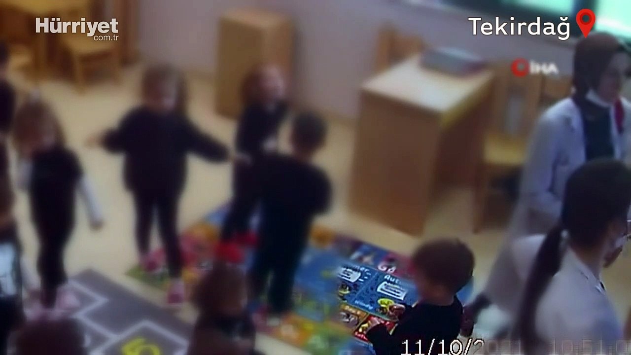 Tekirdağ'da kreşteki şiddet olayına ilişkin çocukların bağlandıkları anlara ait görüntüler ortaya çıktı