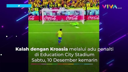 Kalimat Pilu Neymar Usai Brasil Gugur dari Piala Dunia 2022