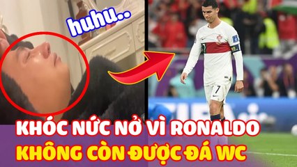 Thấy Bồ Đào Nha “BỊ LOẠI” khỏi WC, chồng nằm khóc “Nức nở” vì là fan của Ronaldo lâu năm
