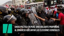 Crisis política en Perú: Dina Boluarte propondrá al Congreso adelantar las elecciones generales