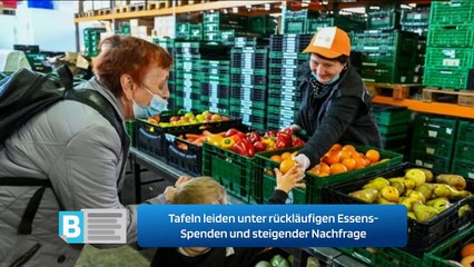 Tafeln leiden unter rückläufigen Essens-Spenden und steigender Nachfrage