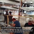 Voter registration resumes