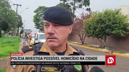 Vítima de homicídio é encontrada no Jardim Apucarana nesta manhã (12)