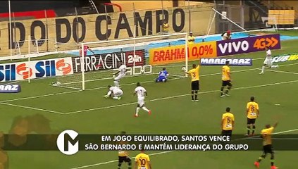 Em jogo equilibrado, Santos vence São Bernardo