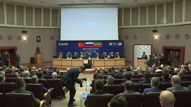 Tataristan Cumhurbaşkanı Minnihanov, Türkiye-Tataristan İş Forumu nda konuştu