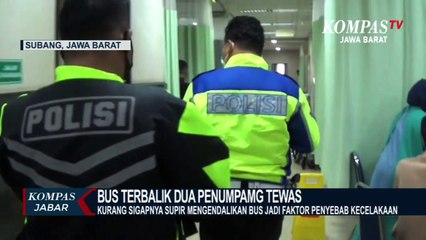 Bus Terbalik, 2 Penumpang Tewas