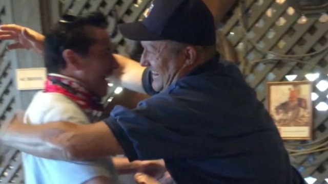 Marine Battling Mental Health Issues Surprised By Former Colleague Disguised As Waiter