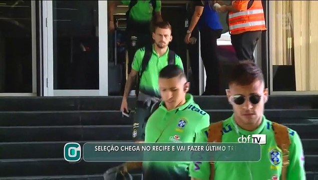 No Recife, Seleção realiza último treino antes de enfrentar o Uruguai