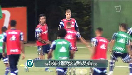 Recém-chegado, Róger Guedes comenta situação do Palmeiras